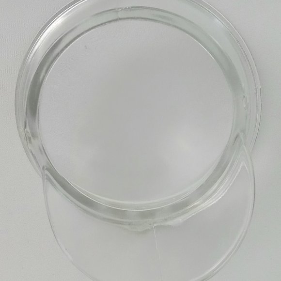 Vintage 1940's Era Clear Glass Military Hat Powder Box With LID & Powder Puff! - Picture 10 of 10